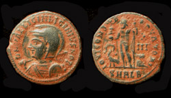 Licinius II, Helmeted Portrait, Rare!